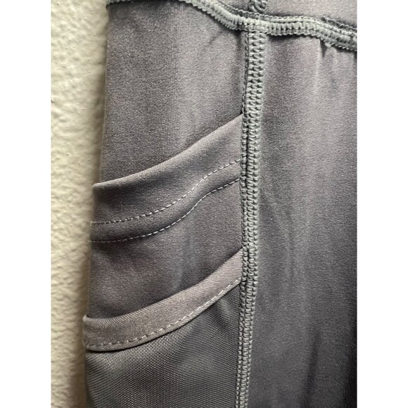 BSP Womens Small Dark Grey Compression Leggings With Media Pocket & Ruched Detai - Picture 6 of 8